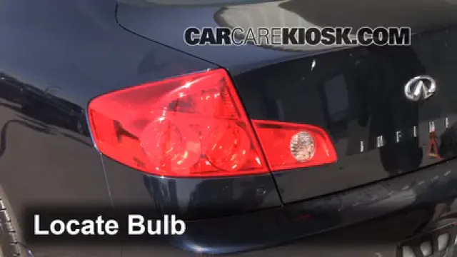 2006 Infiniti G35 X 3.5L V6 Luces Luz de freno (reemplazar foco)